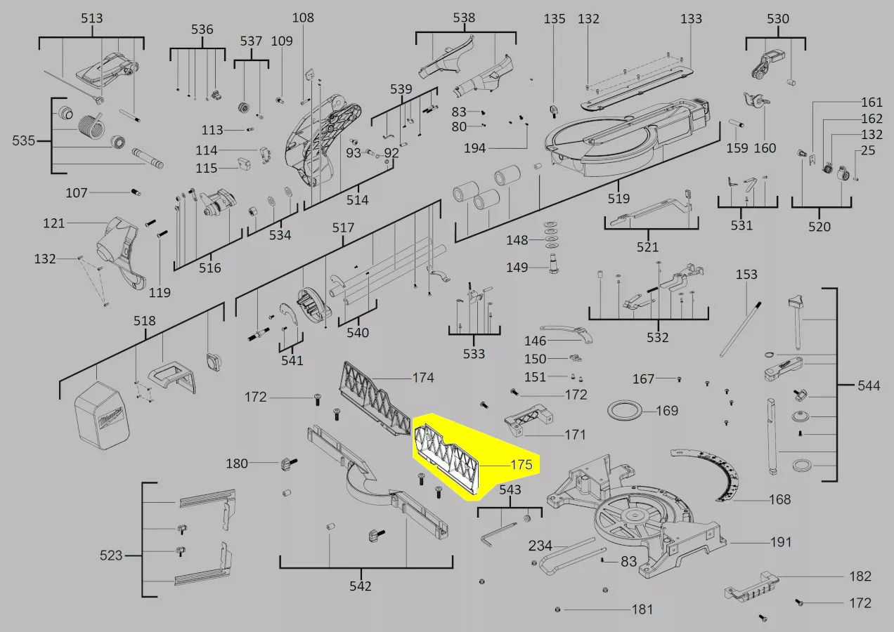 butée réf. 4931454666 Milwaukee